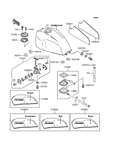 ZR400 Топливный бак
