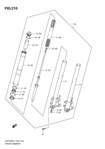 VZR1800 Передняя вилка