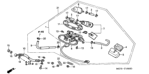 VTR1000SP Топливный насос