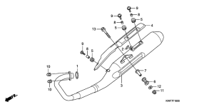 CBF125M Глушитель