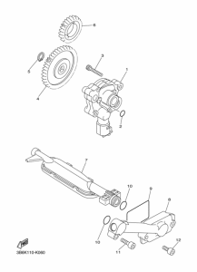 XVS650 Масляный насос