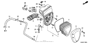 VTX1300C Воздушный фильтр