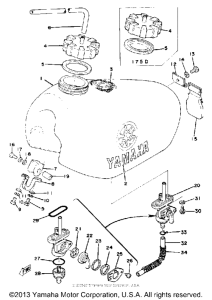 IT175E Топливный бак