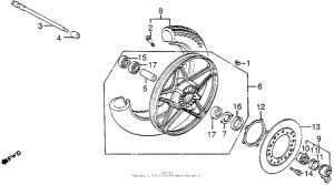 CB550 Переднее колесо
