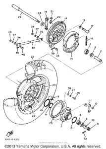 XV1100S Переднее колесо