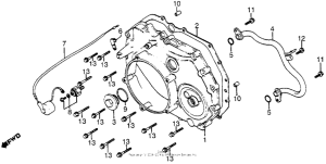 CX650 Кожух трансмиссии