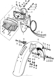 CL70 Taillight + rear fender k3