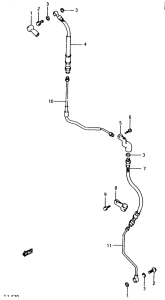 DR500 Передние тормозные трубки
