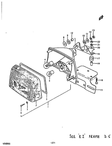 GS850 Задний комбинированный сигнал
