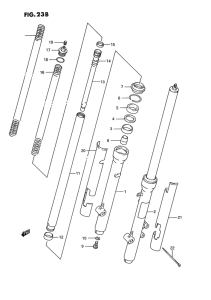 RM80 Вилка передней оси