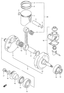 RM250 Вал коленчатый