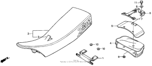 XR200R Сиденье