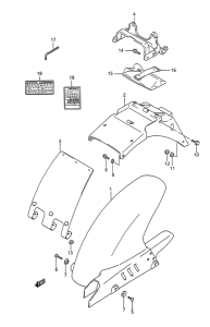 GSF400 Заднее крыло