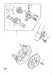 CW50RS Front brake. caliper