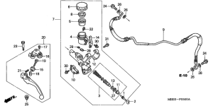 VTR1000F Главный цилиндр сцепления