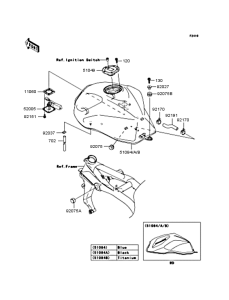 ZR1000 Топливный бак