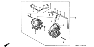 VT750C Carburetor assy