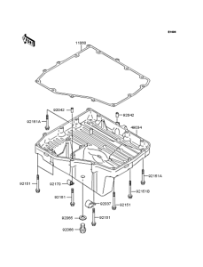 ZX1200 Маслянный поддон