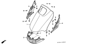 CH125 Front cover shutter