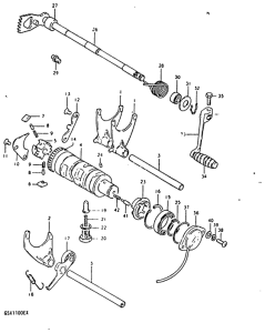 GSX1100 Переключение передач