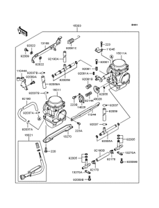 KLE500 Карбюратор