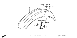 XR400R Переднее крыло