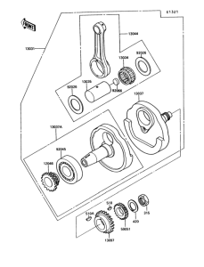 KL250 Коленвал