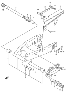 GSX-R600 Маятник задний