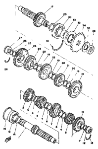 XS400 Трансмиссия