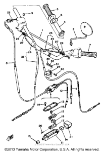 DT175H Руль -тросы