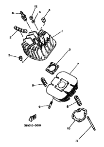 DT80MX Головка цилиндров