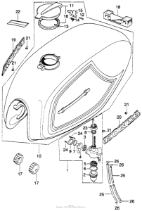 SL350 Топливный бак 2