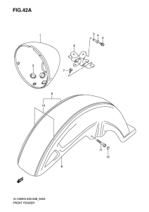 VL1500 Переднее крыло