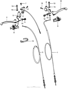 XR75 Stop switch + handle lever