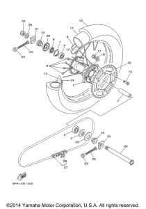 WR250FP Переднее колесо
