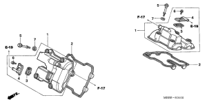 VTR1000F Крышка головки цилиндров