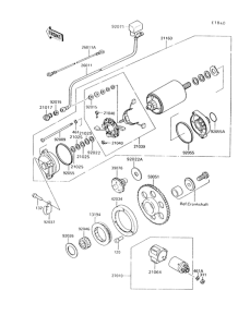 VN750 Стартер