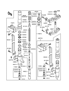 KX125 Передняя вилка