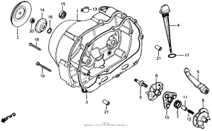 CT110 Крышка картера правая