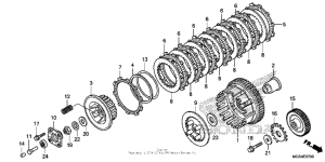 NC700X Сцепление