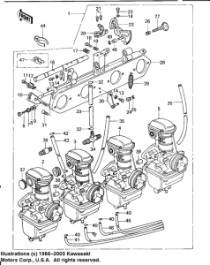 KZ650 Carburetor assy