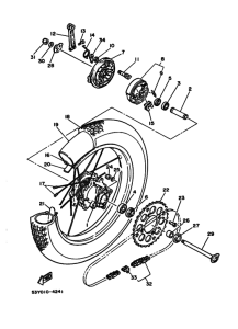TY250 Втулка заднего колеса