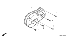 XR80R Крышка картера левая