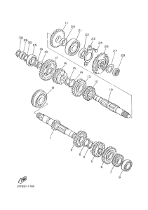 XT600E Трансмиссия