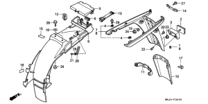 XBR500 Заднее крыло