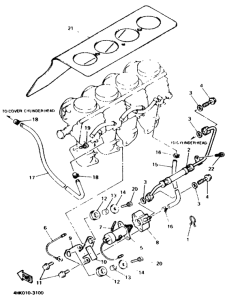 XJ600N Катбюратор 2