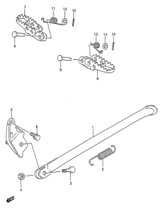 RM125 Stand - footrest