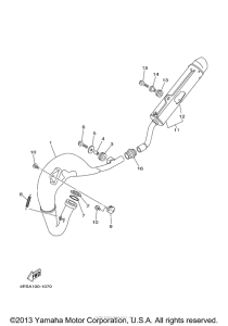 YZ80N1 (Competition) Выхлопная система