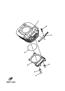 XT225 XT225G Цилиндр