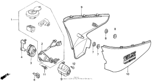 VT600C Боковые обтекатели